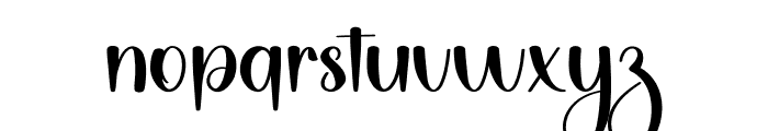 Christmas Writing Font LOWERCASE