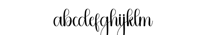 Christmas Yesterday Font LOWERCASE