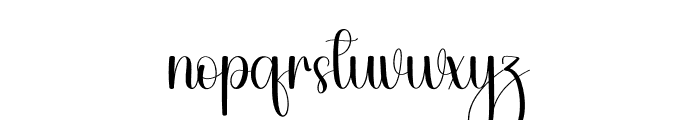 Christmas Yesterday Font LOWERCASE
