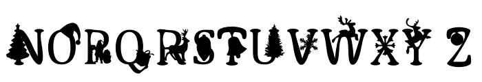 Christmas-fonts Font UPPERCASE