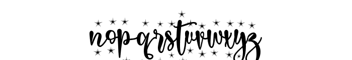 Christmas glamour Font LOWERCASE