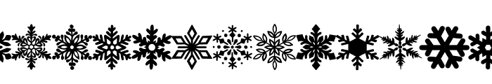 Christmas snow winter Font UPPERCASE