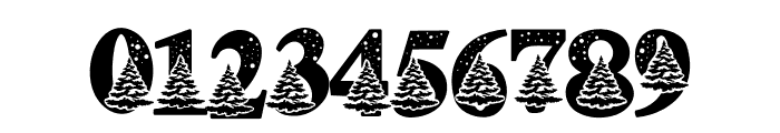 Christmas tree winter Font OTHER CHARS