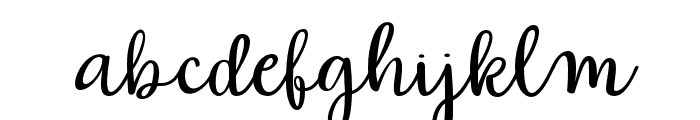 ChristmasAllie-Regular Font LOWERCASE