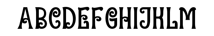 ChristmasBeach-Regular Font LOWERCASE