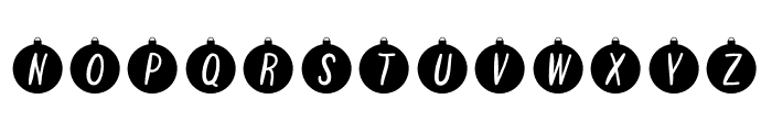 ChristmasBubblesSVG Font UPPERCASE