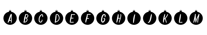 ChristmasBubblesSVG Font LOWERCASE