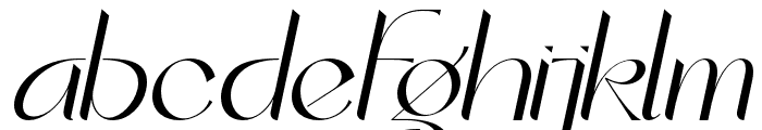 ChristmasElegant-Italic Font LOWERCASE