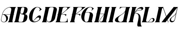 ChristmasFrosty-Italic Font UPPERCASE