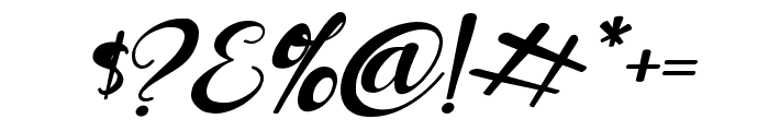 ChristmasMagic-Italic Font OTHER CHARS