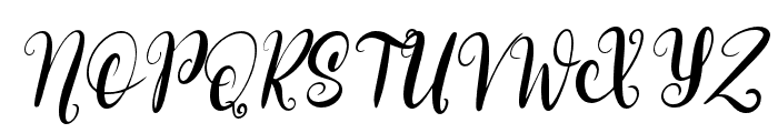 ChristmasScript-Italic Font UPPERCASE