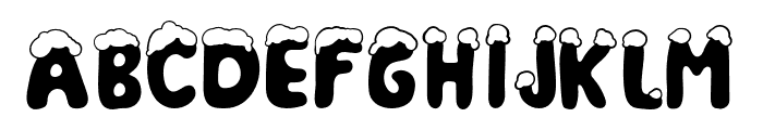 ChristmasSnowRegular Font LOWERCASE