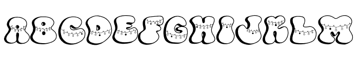 Christmasgroovylight Font LOWERCASE