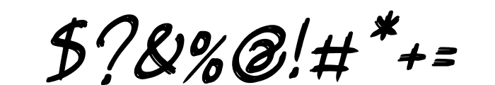 Christmassy Italic Font OTHER CHARS