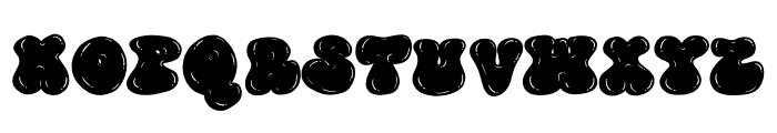 Christmmas Groovy Font UPPERCASE