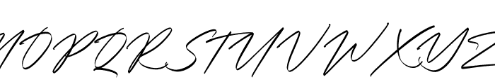 Christopher Signature Italic Font UPPERCASE