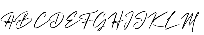 Christopher Signature Font UPPERCASE