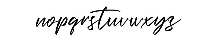 Christopher Signature Font LOWERCASE