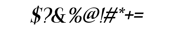 Chrono Italic Font OTHER CHARS