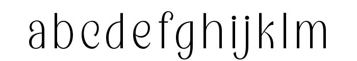 Chronoa-Thin Font LOWERCASE