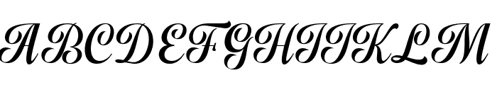 Chryselles Script Regular Font UPPERCASE