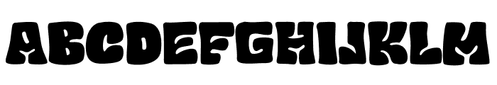 Chubby And Groovy Font UPPERCASE