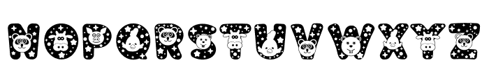 Chubby Animal Font UPPERCASE