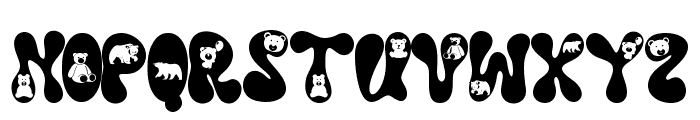 Chubby Bear Font UPPERCASE