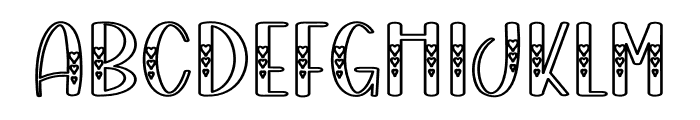 Chubby Beloved Font UPPERCASE