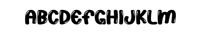 Chubby Dinosaur Font UPPERCASE