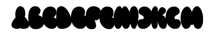 Chubby Groovy Shadow Font LOWERCASE