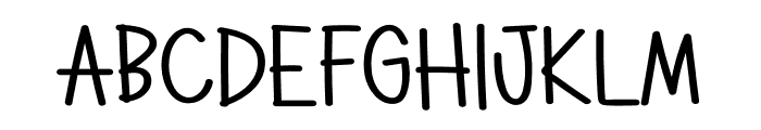 Chubby Happier Font UPPERCASE