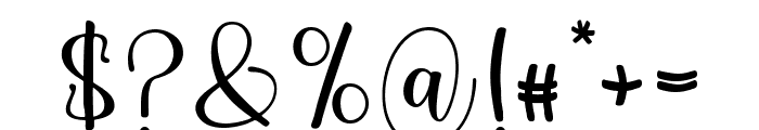 Chubby Script Regular Font OTHER CHARS