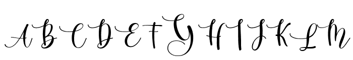 Chubby Script Regular Font UPPERCASE