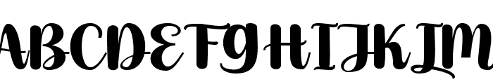 Chubby Single Regular Font UPPERCASE