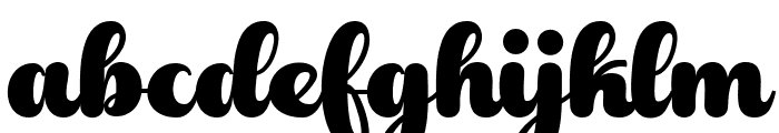 Chubby Single Regular Font LOWERCASE