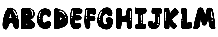 Chubby font Font UPPERCASE