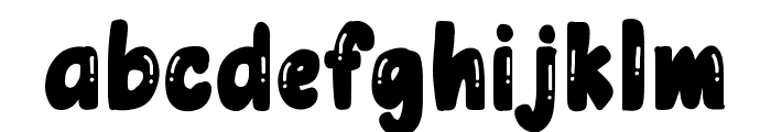 Chubby font Font LOWERCASE