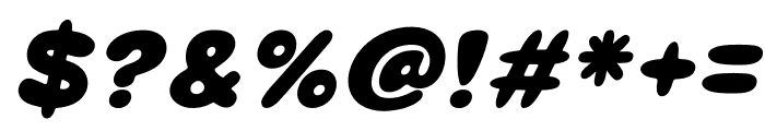 Chuchu Fill Italic Font OTHER CHARS