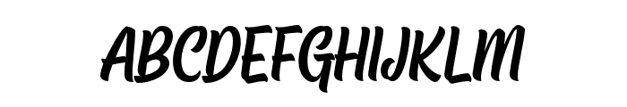 ChuckNoonBrush Font LOWERCASE