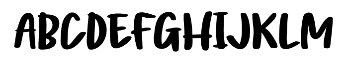 Chuckle Comic Font UPPERCASE