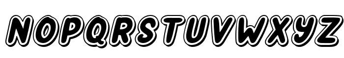 Chunchupan Italic ShadowOutline Font UPPERCASE