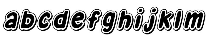 Chunchupan Italic ShadowOutline Font LOWERCASE