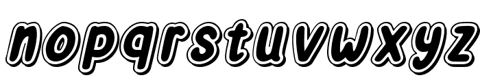 Chunchupan Italic ShadowOutline Font LOWERCASE