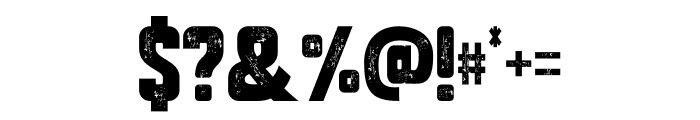 Chungky Grunge Regular Font OTHER CHARS