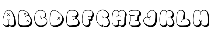 Chunky Bomb Shadow Font UPPERCASE