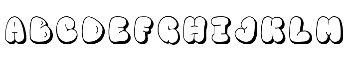 Chunky Bomb Shadow Font LOWERCASE
