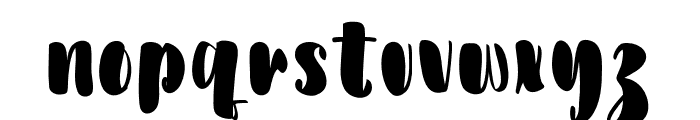 Chunky Bright Regular Font LOWERCASE