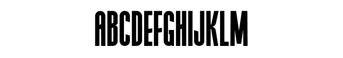 Chunky Condense Regular Font UPPERCASE