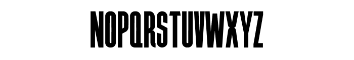 Chunky Condense Regular Font UPPERCASE